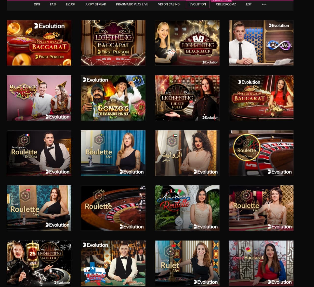 انواع بازی های کازینو در وان کیک بت