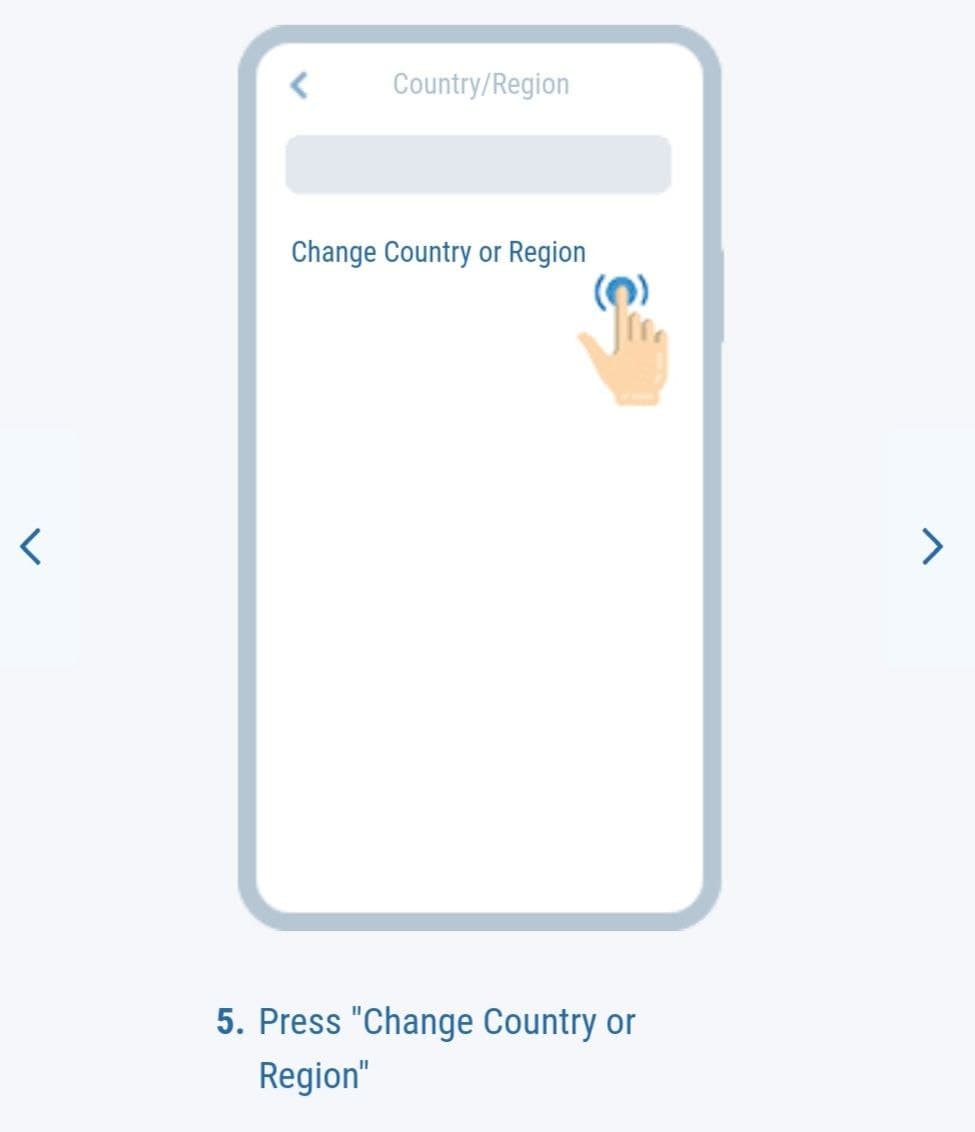 تغییر کشور اپل وان ایکس بت