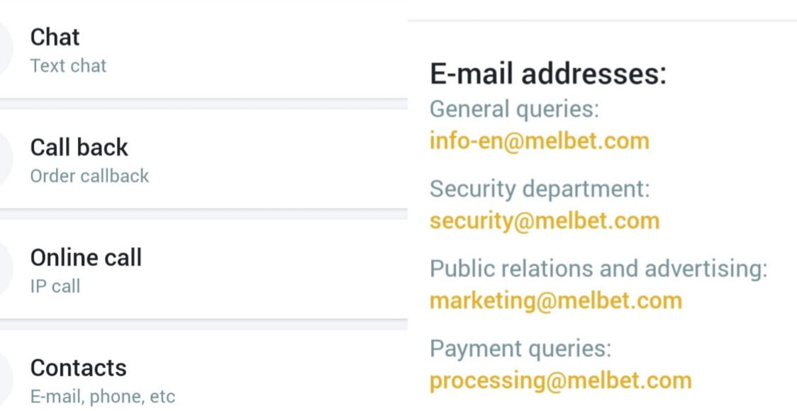پشتیبانی مل بت melbet