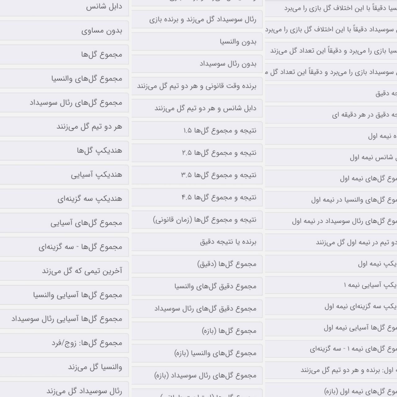 اپشن های سایت hiwino