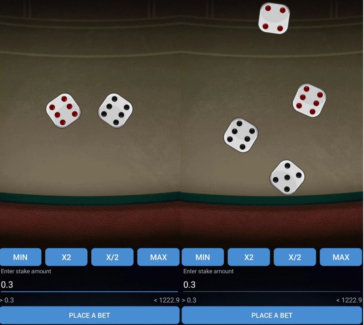 شرط بندی در بازی تاس