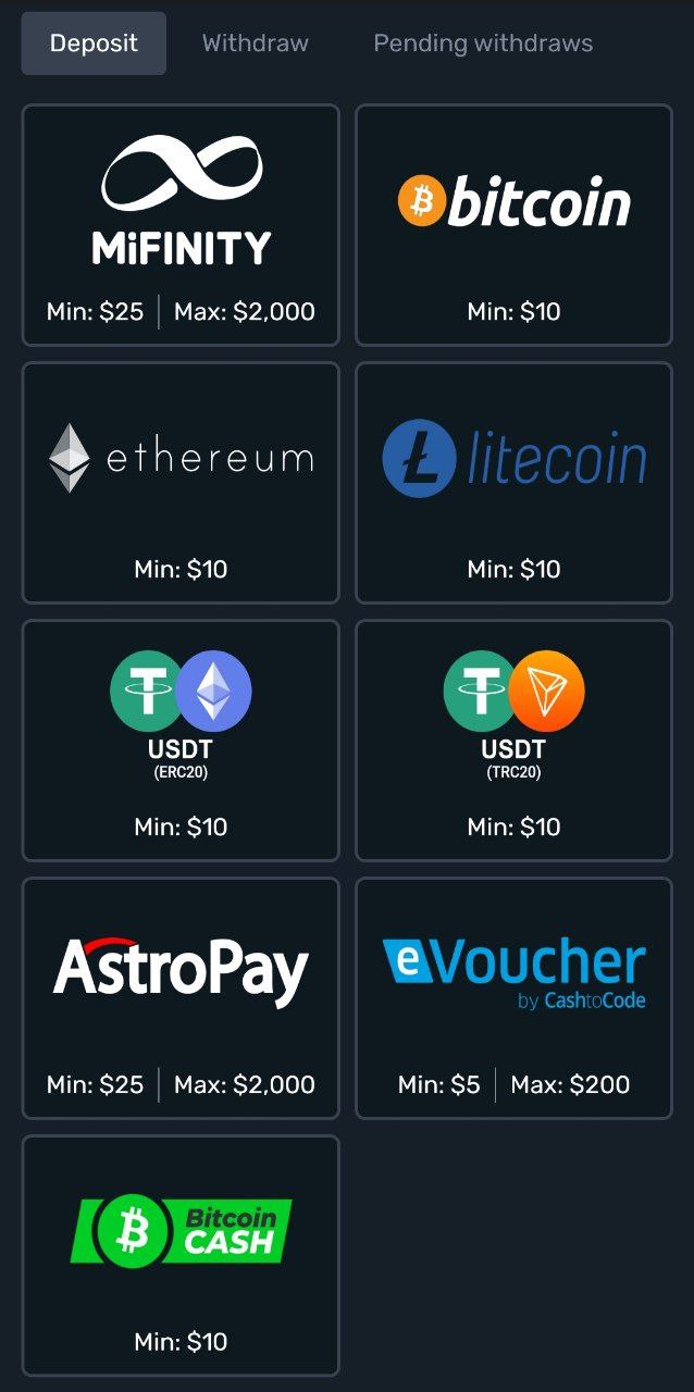 شارژ حساب campeonbet