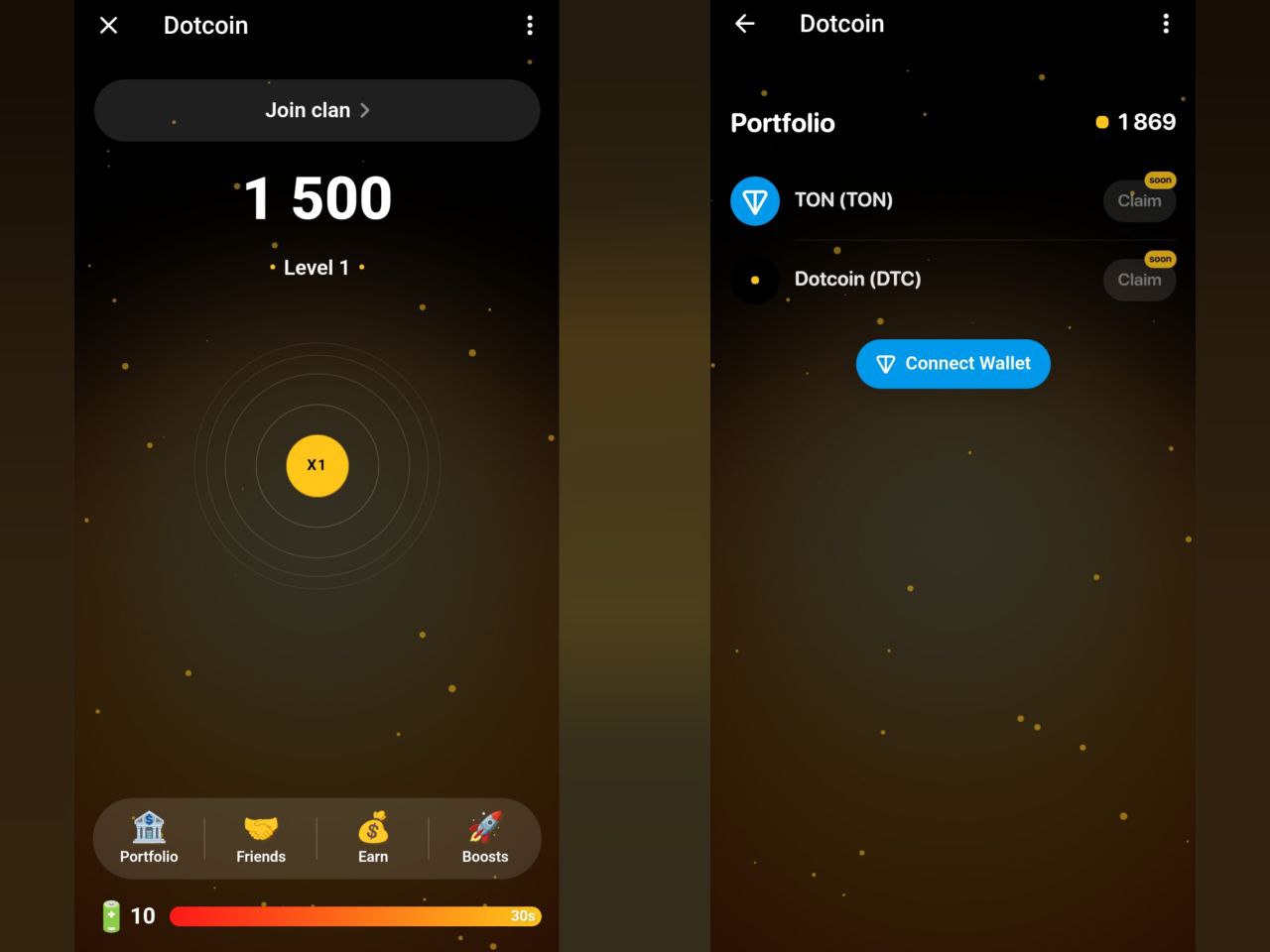 ربات بازی dot coin