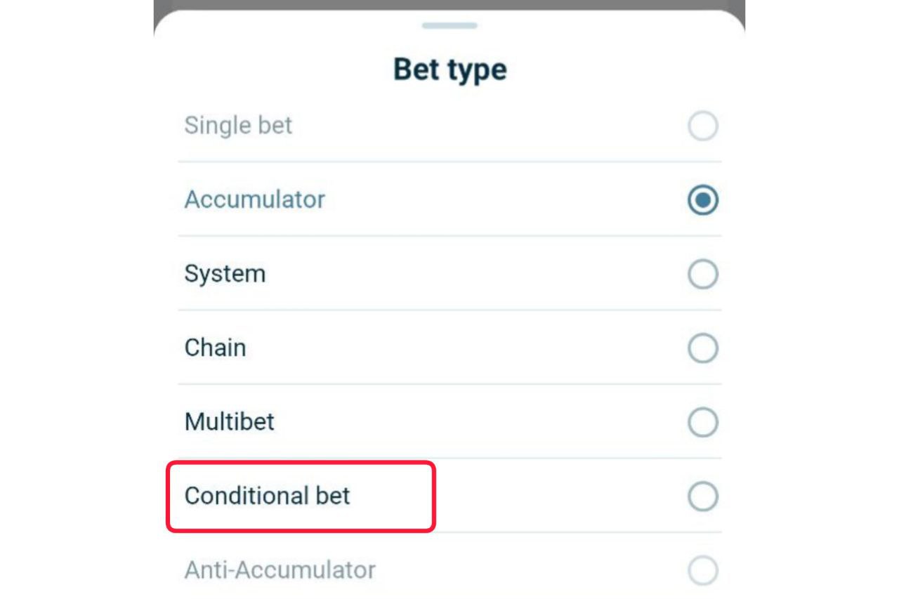 تعیین مبلغ و قوانین کاندیشنال بت